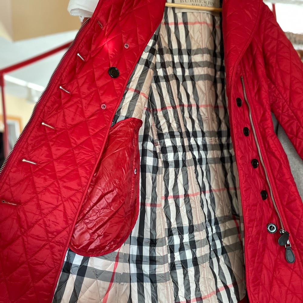 Burberry quilted trench coat with belt - Picture 8 of 16